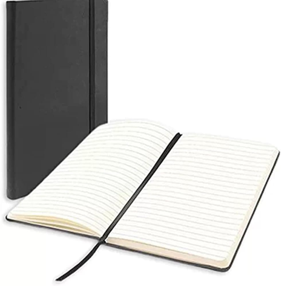 Bloco de Notas A5 Caderno para Anotações Tamanho A5 Capa Dura Papel para Desenho Estudo e Criatividade Sketchbook 21x14cm 80 páginas (Com Pauta)